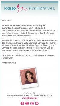Newsletter-Familie Beispiel Newsletter-Familie Beispiel