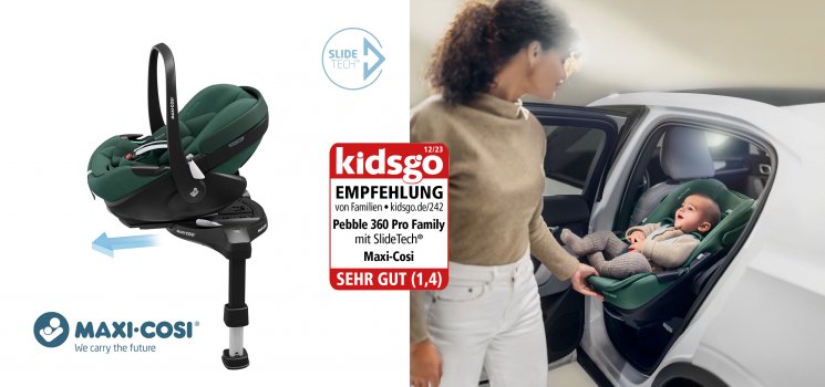 Maxi Cosi Pebble 360 Pro mit Familyfix - Der sichere Autositz für