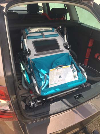 Qeridoo Speedkid 2020 im Kofferraum Qeridoo Speedkid 2020 im Kofferraum