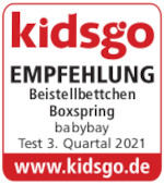 babybay Beistellbettchen Boxspring babybay Beistellbettchen Boxspring Test-Siegel