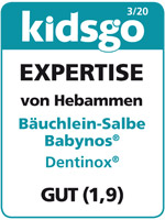 Dentinox Bäuchlein Salbe Babynos Test-Siegel