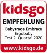kidsgo Test-Siegel Ergobaby Babytrage Embrace
