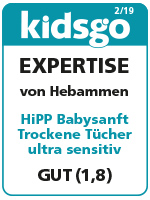HiPP trockene Tücher Test-Siegel