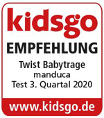 Manduca Twist Babytrage Test-Siegel Manduca Twist Babytrage Test-Siegel