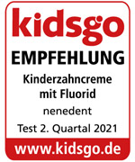 Dentinox nenedent Kinderzahncreme mit Fluorid Test-Siegel