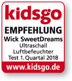 kidsgo Test-Siegel Wick SweetDreams Ultraschall Luftbefeuchter
