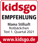 Mama Stillsaft Rotbäckchen Saft Test-Siegel Mama Stillsaft Rotbäckchen Saft Test-Siegel