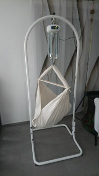 swing2sleep weiß im Schlafzimmer