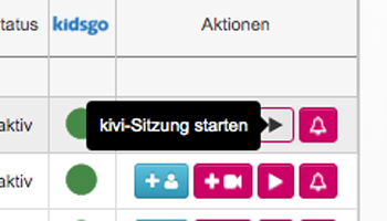 kivi Sitzung starten
