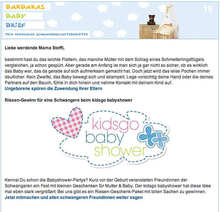 Brief An Eltern Im Kindergarten Wegen Schwangerschaft Testausgabe Schwangerschaftsnewsletter | kidsgo