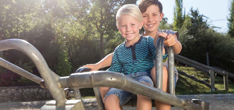 Sommerfest auf dem Spielplatz