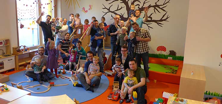 Offener Papa-Kind Treff bekommt Zwilling
