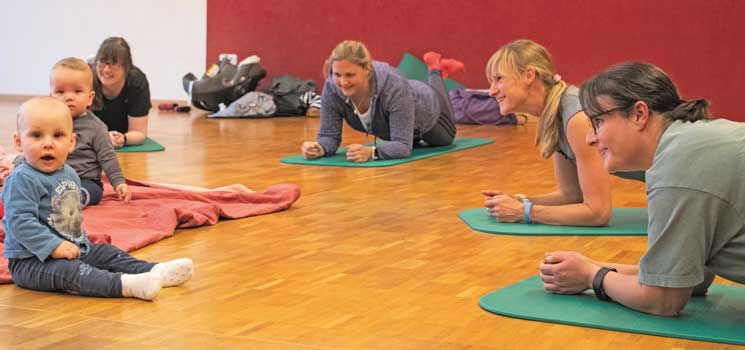 Neues Kurskonzept „Mama fit – Baby mit“