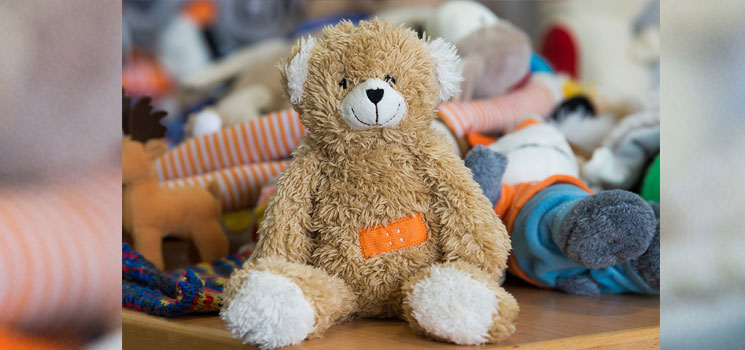 Teddydoktor in der Uniklinik