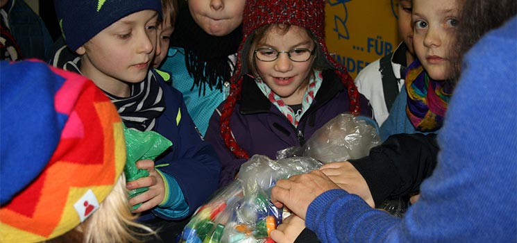 Hilfsaktion „Deckel gegen Polio“