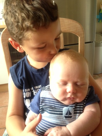 Julian mit Benjamin Ferdinand