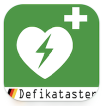 Icon Defikataster App, Verzeichnis Defibrillatoren