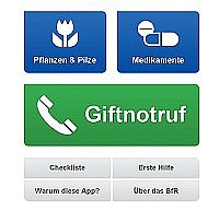 BFR Giftnotruf App für Notfälle