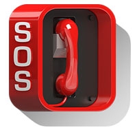 Echo 112 Notfall-App Notruf-Telefon-Symbol